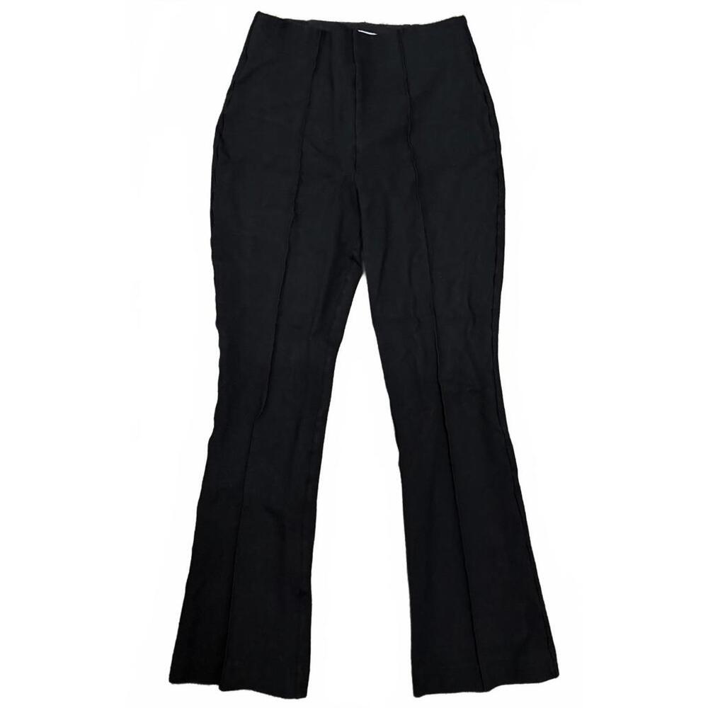 (SOLD) SPANXsmooth PerfectFit Ponte Micro Flare Pant in Black (SMALL PETITE)